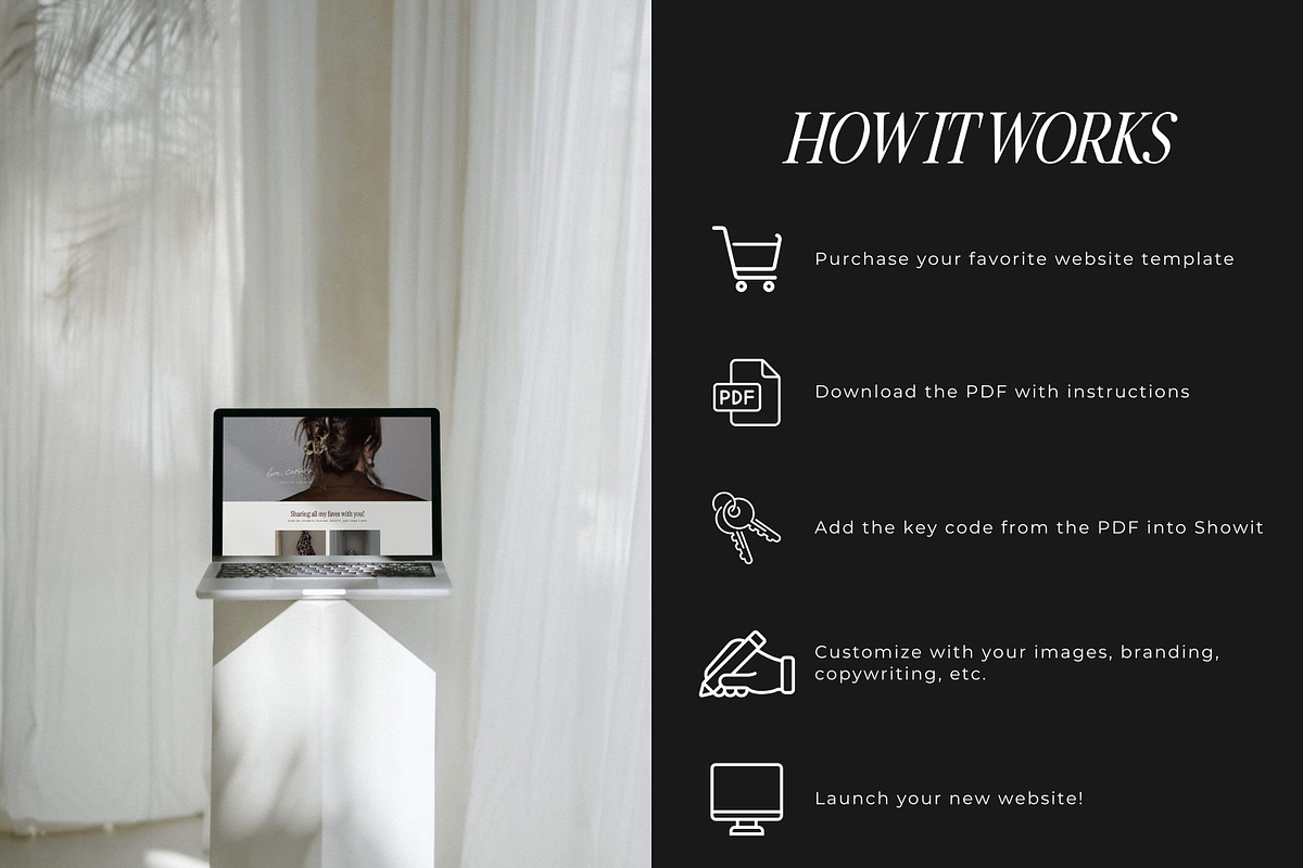 Showit Instagram Landing Page Templa, a Landing Page Template by Blush Created (Photo 3 of 15)