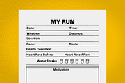 Running journal kdp template, a Magazine Template by TiveCreate (Thumbnail 2 of 3)