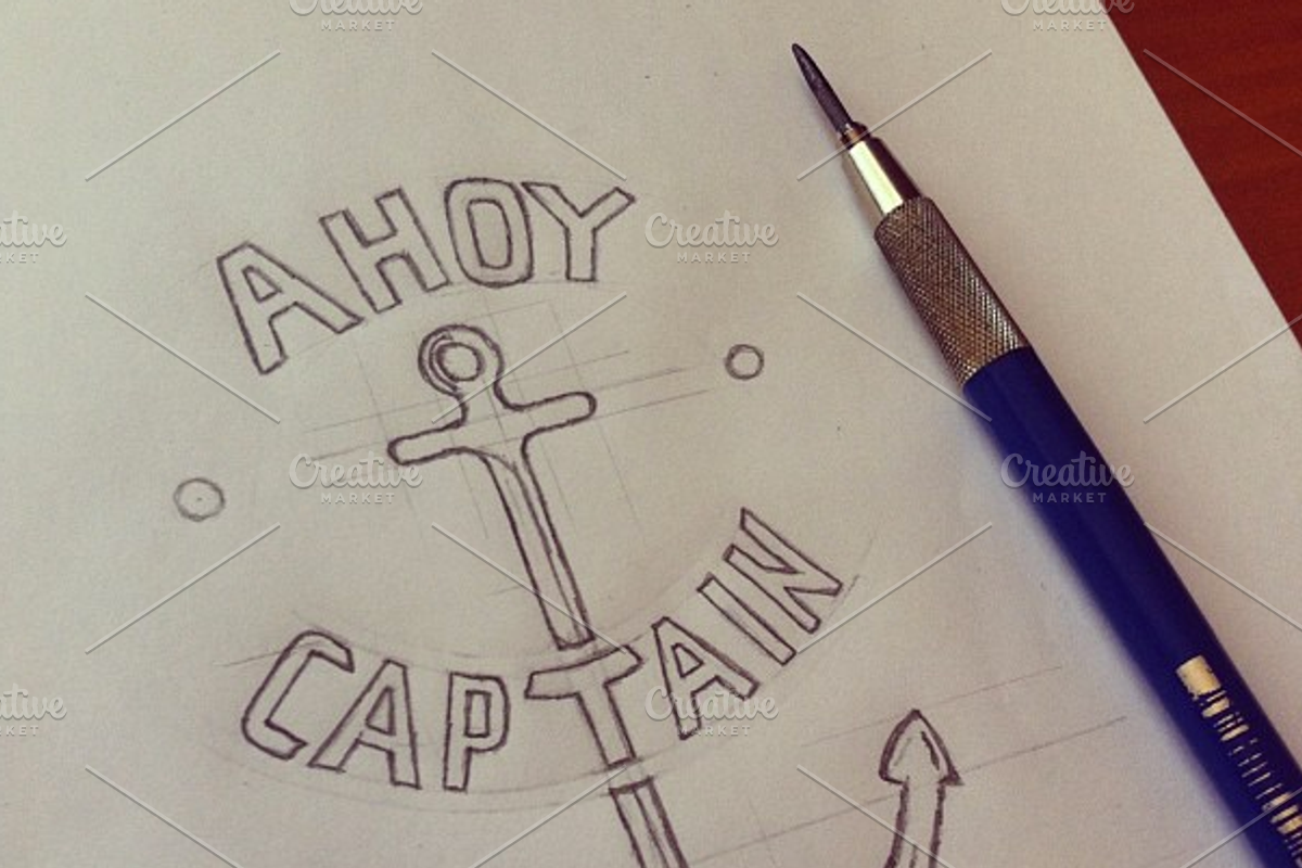 Ahoy Captain - T-shirt Design, an Illustration by Creatiph Market (Photo 3 of 3)