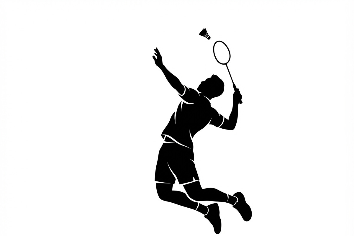 60 Badminton Player Smash Silhouette, a Person Illustration by Amazin_art (Photo 22 of 42)
