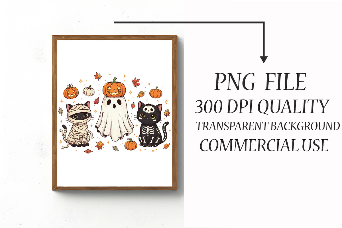 Funny Halloween Cat Png Spooky Cat P, an Illustration by Libby Wishes (Photo 4 of 6)