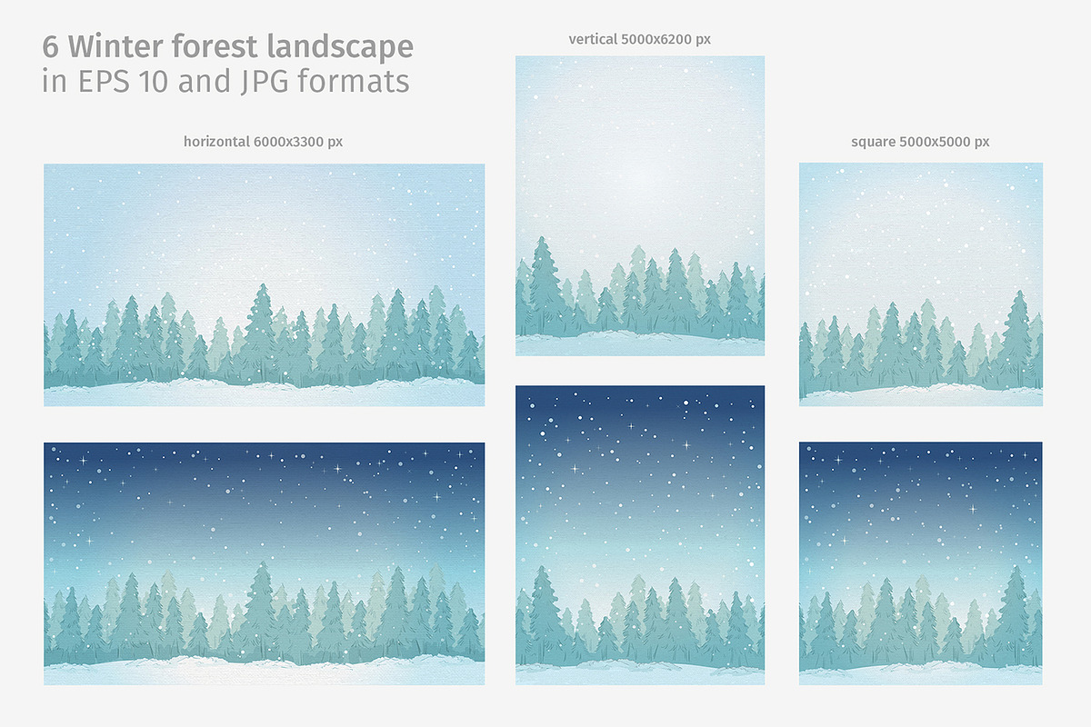 Winter forest landscape, a Texture Illustration by LeiaSW (Photo 2 of 4)