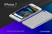 Iphone 7 Mockup Isometric White, an iPhone Mockup by mockuptain (Thumbnail 6 of 7)