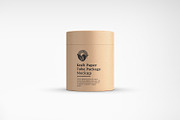 Kraft Cylindrical Tube Package Box, a Packaging Mockup by Ram Studio LLC (Thumbnail 3 of 16)