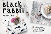 Black Rabbit | Patterns, a Pattern Graphic by Daria Miazhevich (Thumbnail 1 of 7)