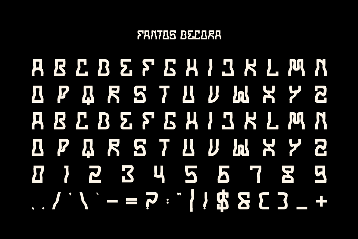 Fantos Decora - Greek Font, a Sans Serif Font by Iqsiart Studio (Photo 5 of 7)