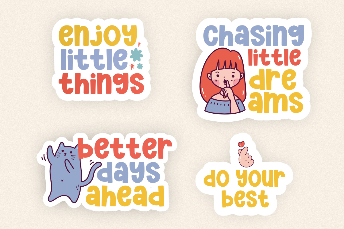 Dreams - Cute Handwritten Font, a Handwritten Font by SaktiAvellin (Photo 4 of 6)