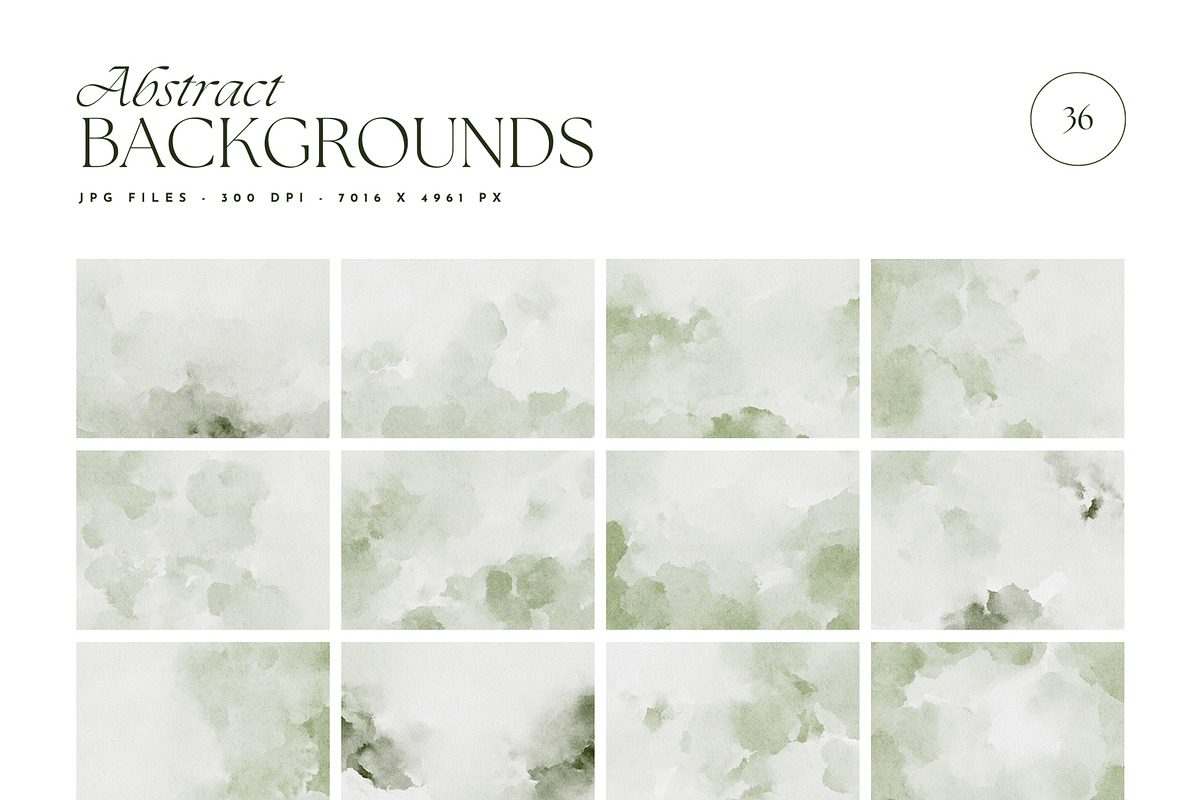 Abstract Watercolor Backgrounds, a Texture Graphic by Altea Design Studio (Photo 12 of 12)