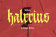 Kalecius, a Blackletter Font by Vintage Division (Thumbnail 1 of 10)