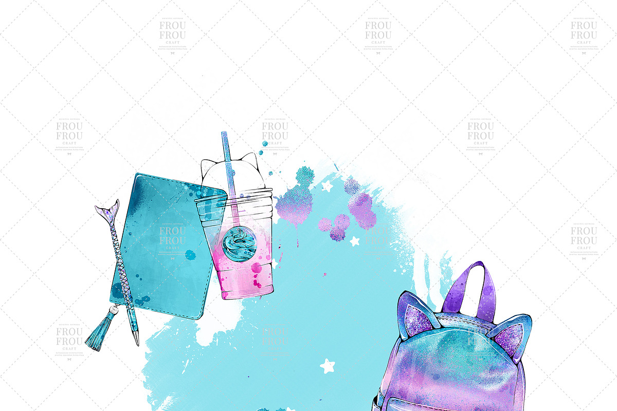 Pink Blue Nursery Cherry Clip Art, an Illustration by Frou Fou Craft (Photo 5 of 8)