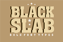 Black Slab Font - Vintage Style