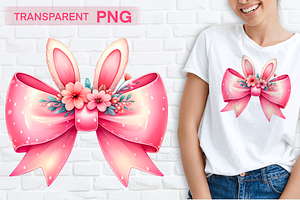 Bunny ears coquette PNG clipart