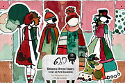 Whimsical Winter Figures paper dolls, a Person Illustration by NiiiNArt (Thumbnail 4 of 6)