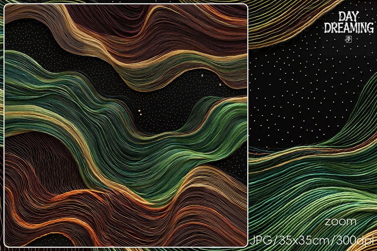 Abstract Flowing Silk Art, a Decorative Illustration by yahu88studio (Photo 4 of 7)