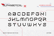 Breako - Futuristic Stencil Font, a Sans Serif Font by Drizy (Thumbnail 2 of 10)