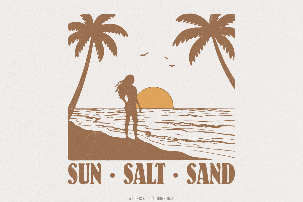 Sun Salt Sand PNG, Retro Summer, an Illustration by SharpMarketplace (Photo 1 of 9)