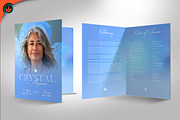 Blue Funeral Program, a Brochure Template by SeraphimChris (Thumbnail 3 of 5)
