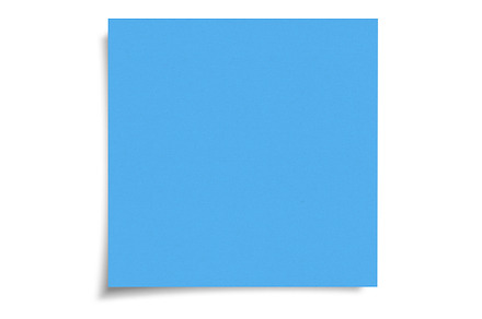 Blue empty sticky note with shadow, a Business Photo by BOOCYS
