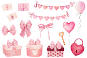 Big set for Valentine's Day., a Decorative Illustration by Nataliia Pyzhova (Thumbnail 3 of 8)