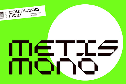 Metis Mono | Space Modern Font, a Font by Glyph44