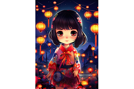 little girl in kimono, a Beauty & Fashion Photo by Neirfy