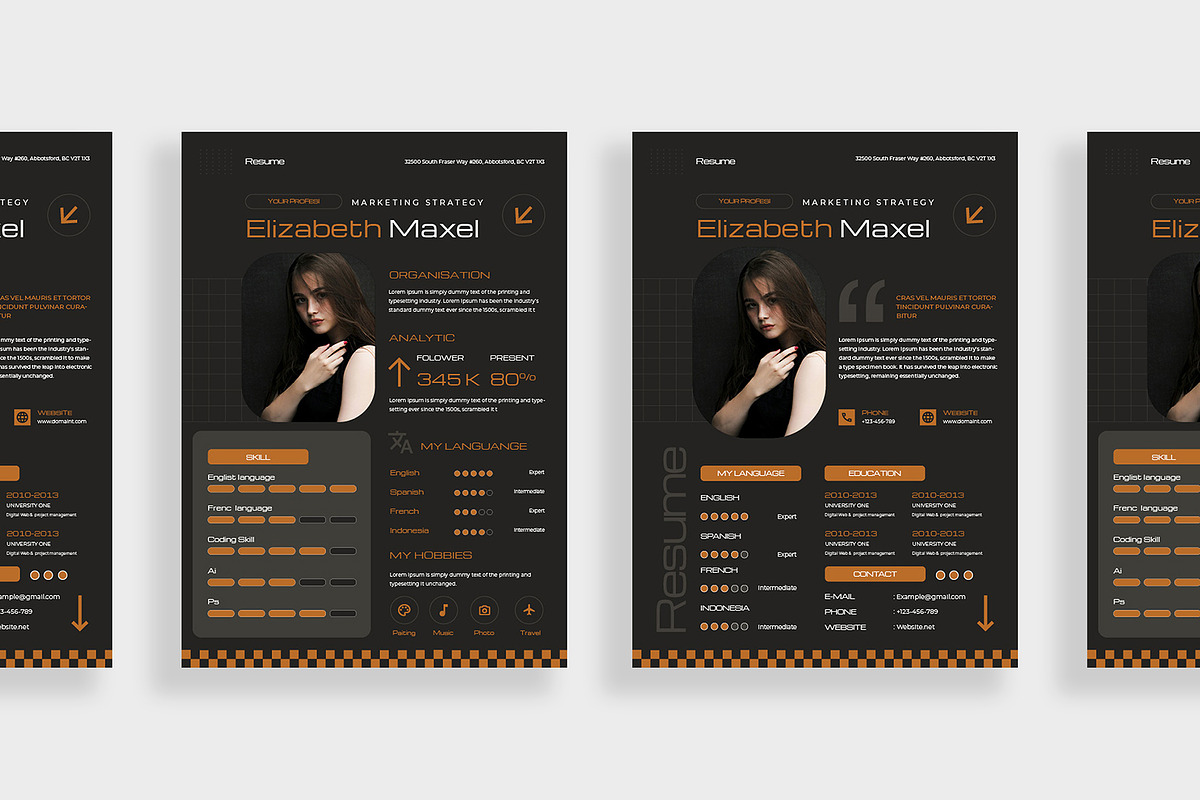 Modern Clean Minimalist Resume / CV, a Resume Template by TMint Play (Photo 2 of 4)