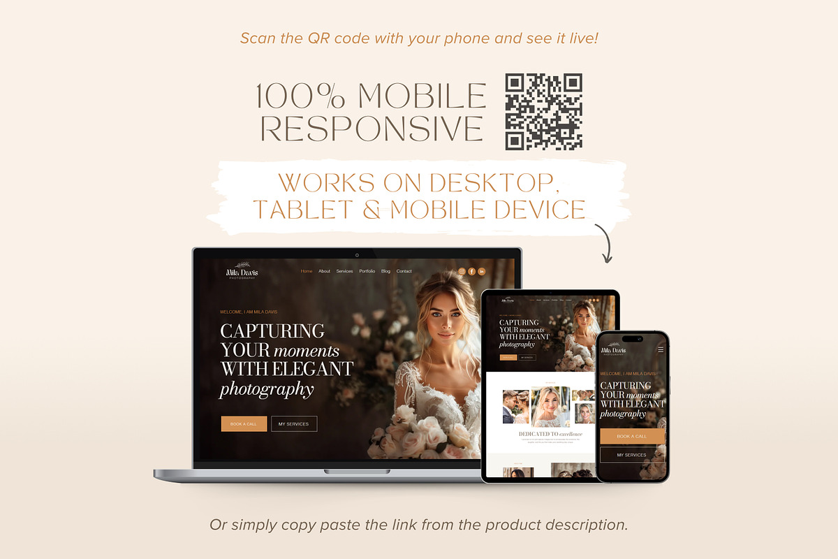 Wedding Photography Wix Template, a Wix Template by vectorocean (Photo 8 of 11)