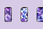 Purple & Violet Watercolor Textures, a Texture Illustration by AI Petr Creative Agency (Thumbnail 7 of 7)