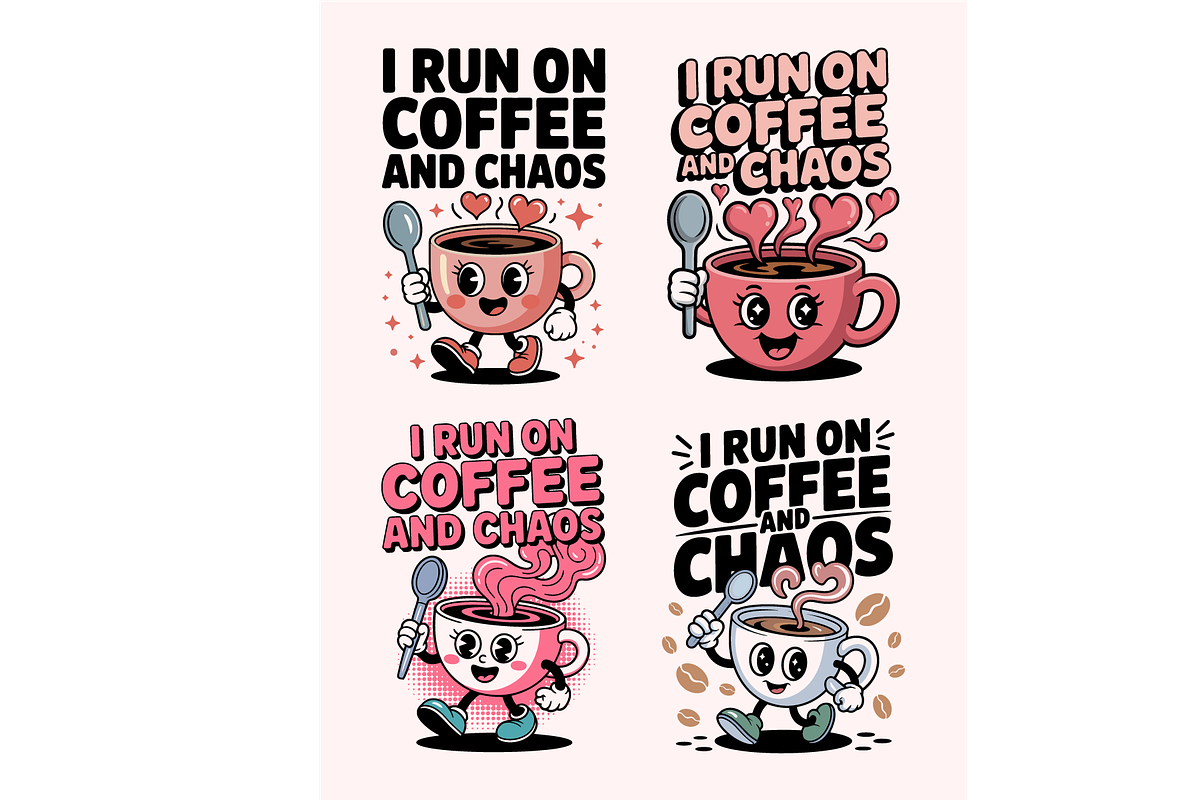 Coffee & Chaos Design Bundle SVG, a Food Illustration by Annudesign (Photo 13 of 14)