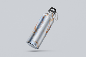 Sports Aluminium Bottle Mockup