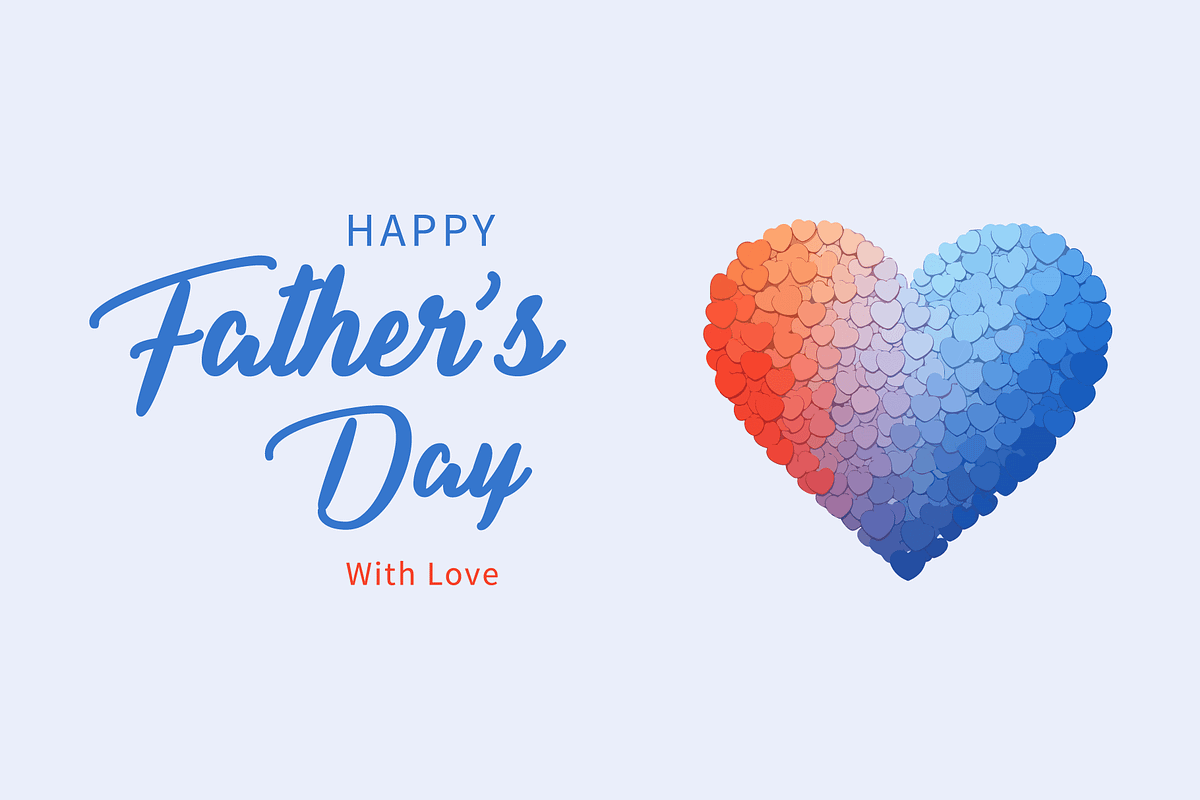 Happy Father's Day Poster Vector, a Decorative Illustration by MkStudio