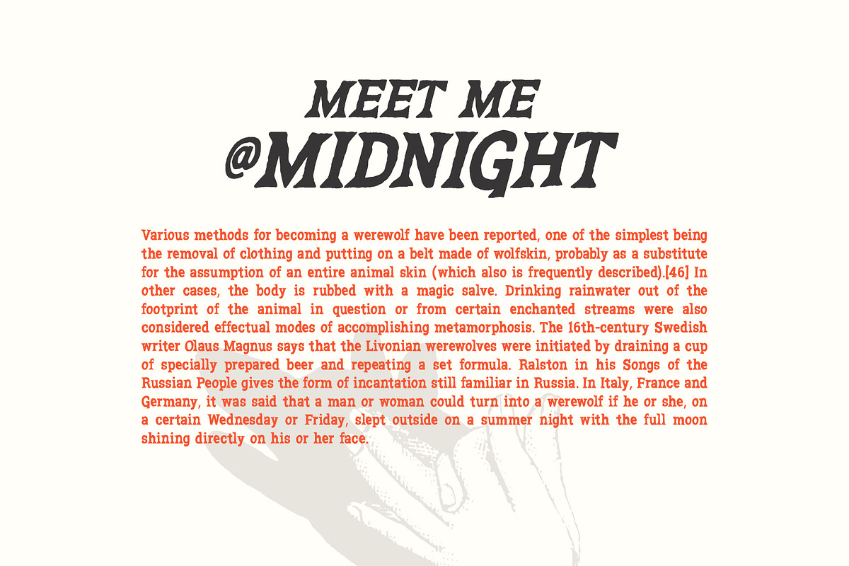 WOLFSBANE, a Serif Font by Midnight Grim (Photo 4 of 6)