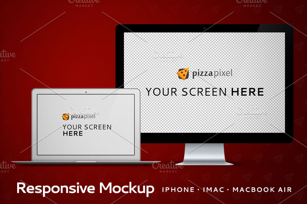 Responsive Mockup, an iPhone Mockup by Pizza Pixel (Photo 3 of 4)