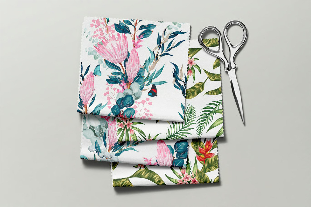 Fabric Swatches Mockup, a Merchandise Mockup by zippypixelstudio (Photo 5 of 11)