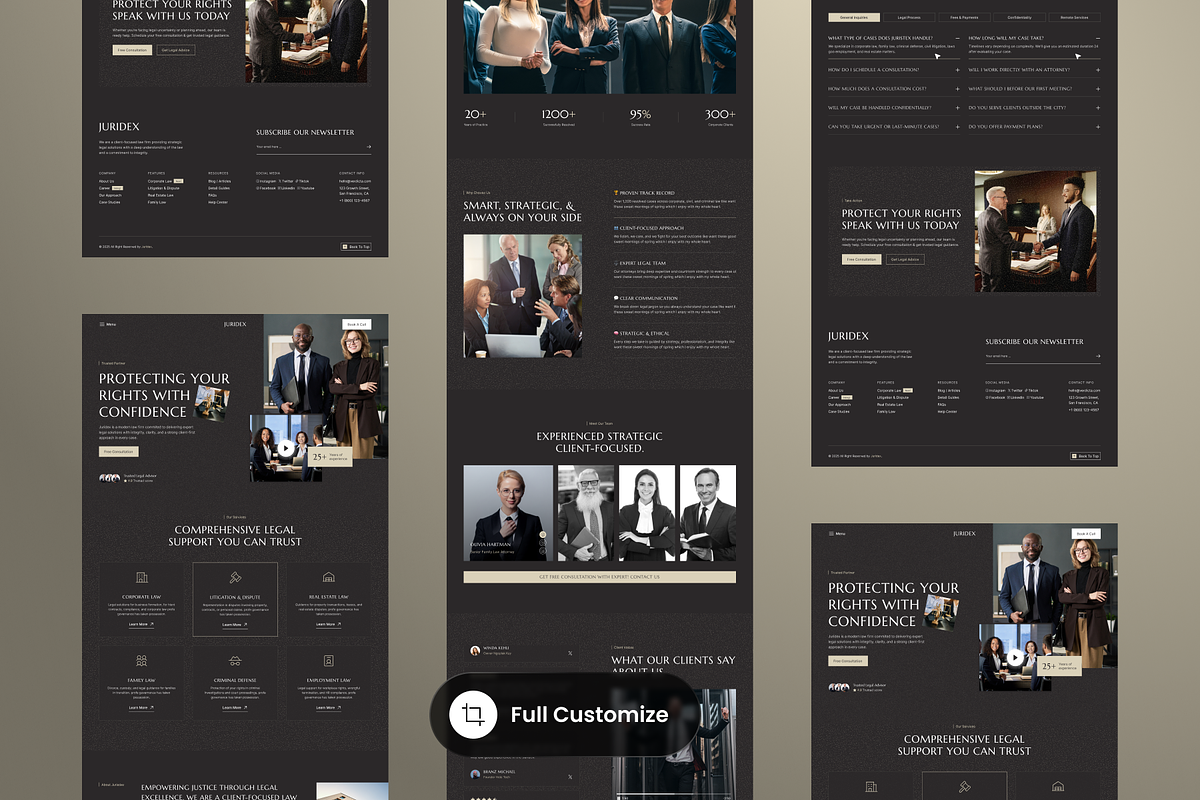Juridex - Law Firm Landing Pages preview 3