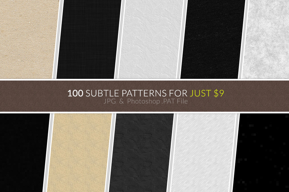 100 Subtle Patterns, a Pattern Graphic by DesignThor (Photo 1 of 3)