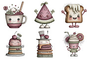 Kawaii Food Characters, an Illustration by Daily.Designs (Thumbnail 3 of 5)