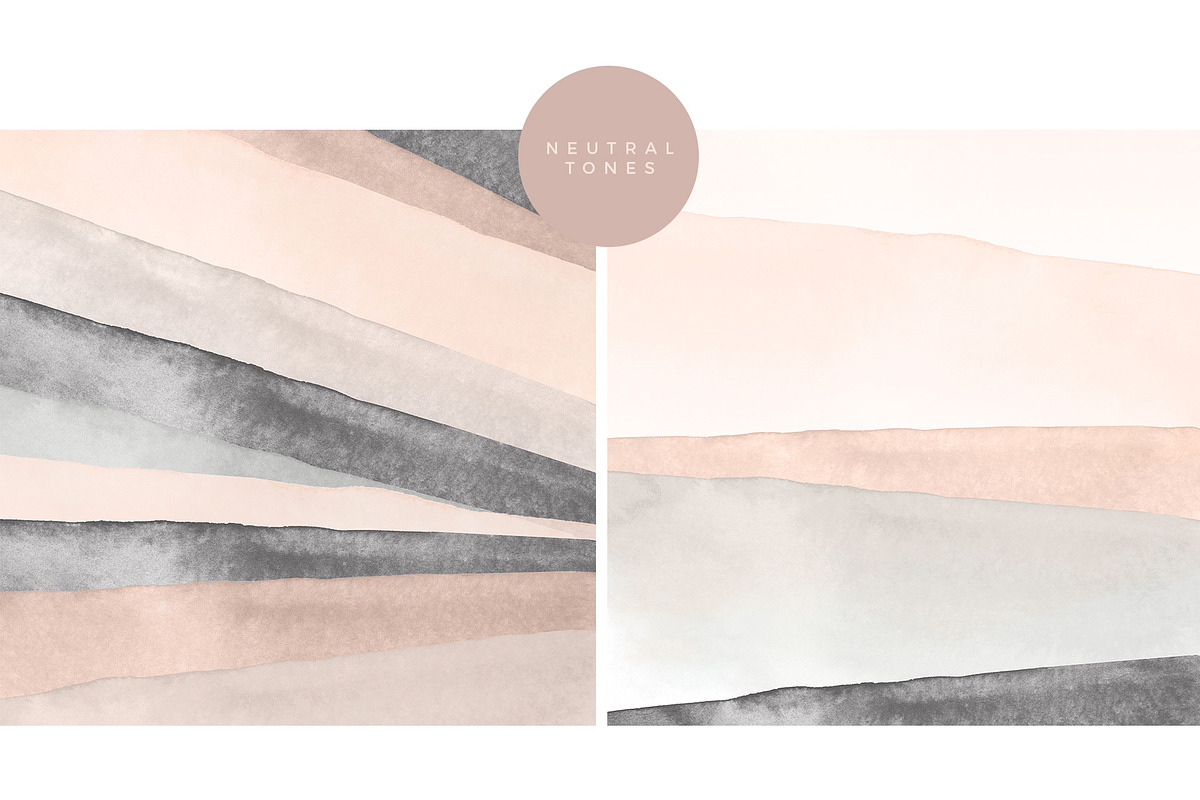 6 Watercolor Backgrounds-Stripes, a Texture Graphic by Basia Stryjecka (Photo 4 of 8)