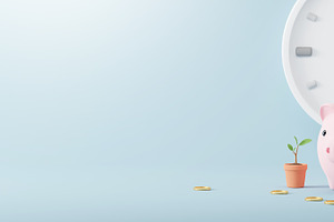 Time and money savings, a Finance Illustration by ArtBackground