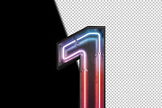 Neon light Alphabet letters, a Decorative Illustration by S_design (Thumbnail 6 of 8)