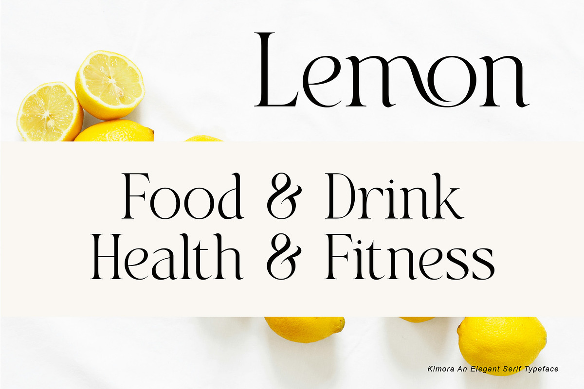 Kimora - An Elegant Serif Typeface, a Serif Font by Muflieart (Photo 2 of 10)