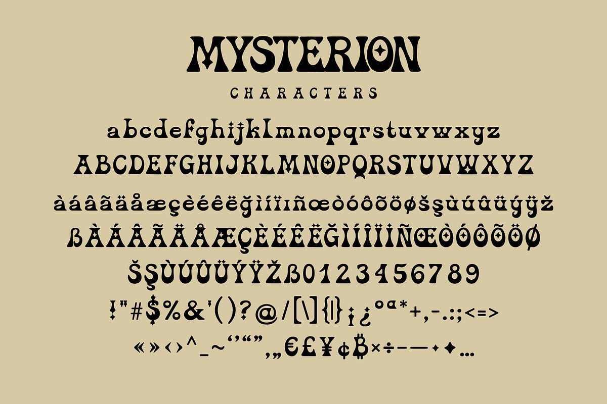Mysterion Bohemian Mystical Serif, a Serif Font by Struvictory.art (Photo 4 of 9)