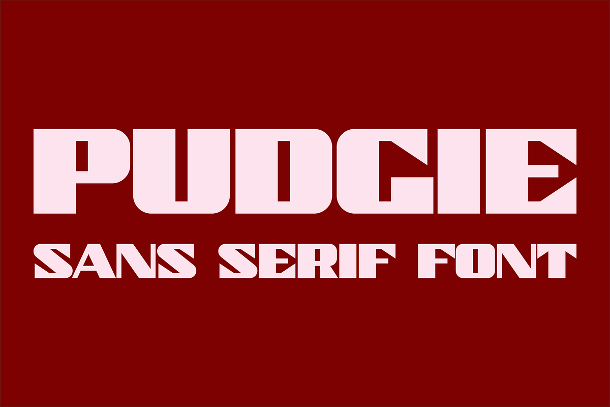 Pudgie - Sans Serif Font, a Font by GG Design (Photo 1 of 6)