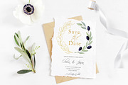 Greenery Wedding Invitation Suite, an Invitation Template by SunRayArtDesigns (Thumbnail 4 of 14)
