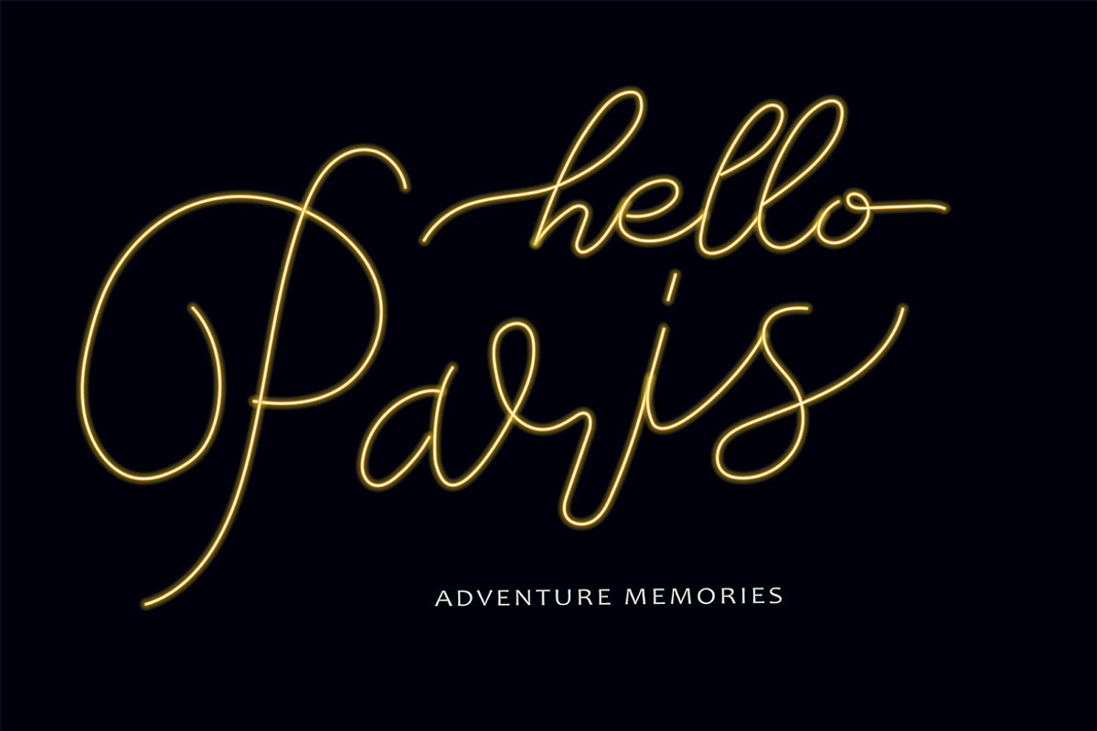 NEON Script Style - 7 COLORS preview 4
