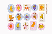 Retro Fruits, a Food Illustration by Sweet Corner (Thumbnail 3 of 11)
