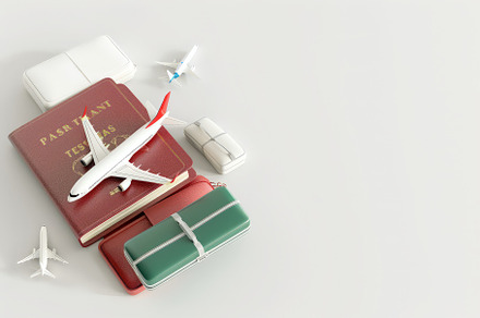 Luggage or baggage and planes placed, a Background Photo by Pixeness