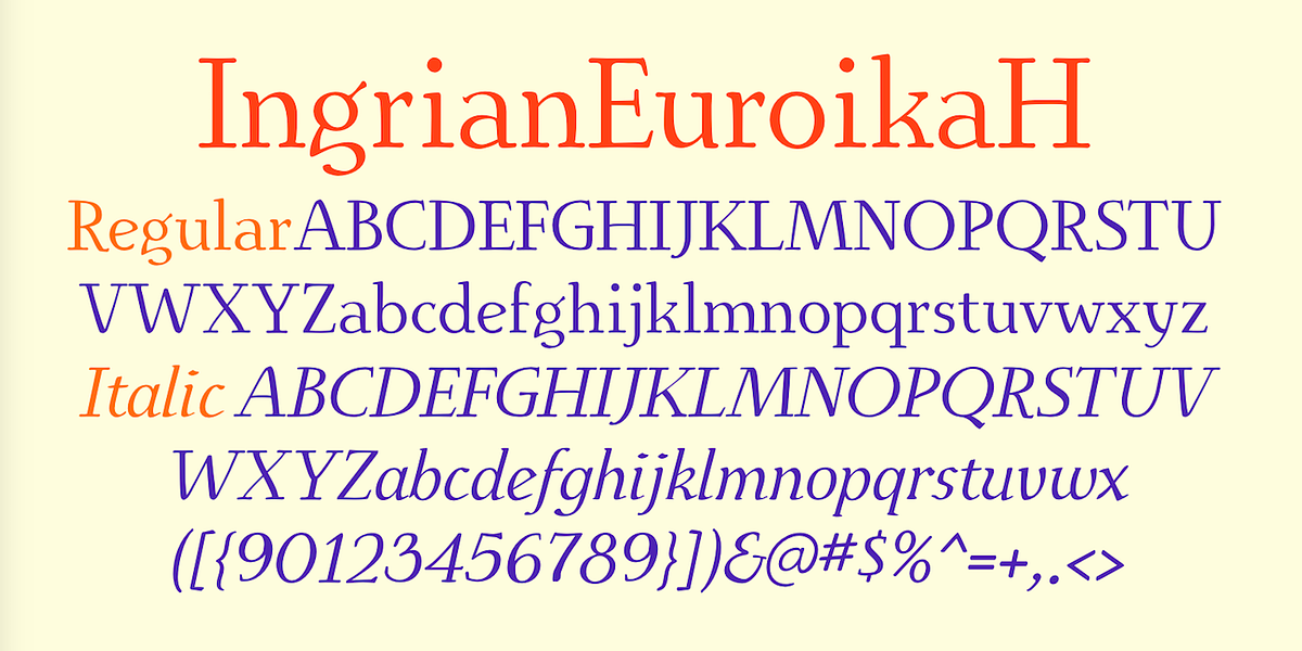 IngrianEuroika, a Serif Font by Ingrimayne Type (Photo 4 of 9)