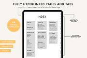 Undated Digital Life Planner iPad, a Templates & Theme by HoneyGlowStudioCo (Thumbnail 2 of 9)