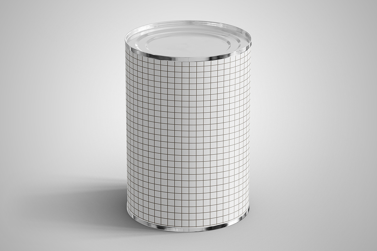 Canned Food Mockup 10 PSD Files, a Cups & Container Mockup by Muhazdinata (Photo 5 of 21)